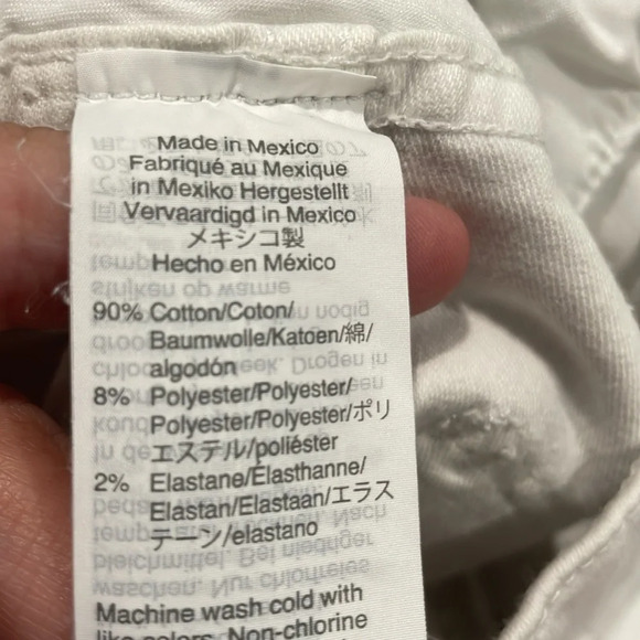 Madewell 10" High-Rise Skinny Crop Jeans in Pure White: Button-Front Edition 26 - Picture 8 of 8